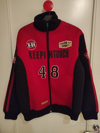 Felpa uomo racing tg.L con imbottitura chiusurazip