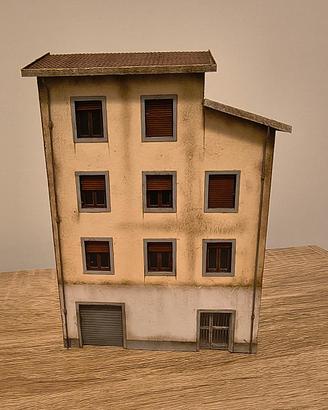 Plastico Diorama per fondale 1/87 Palazzina