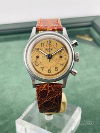 Heuer Big Eyes Chrono | Rare salmon dial