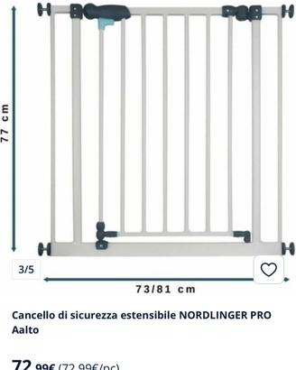 Cancelletto Estendibile Acciaio come nuovo
