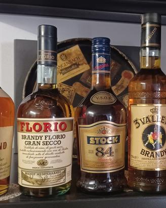 LOTTO N. 5 BRANDY ITALIANI MARCHI FAMOSI ANNI 70