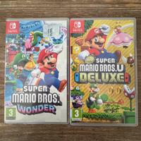 2 Giochi Switch  Super Mario Wonder e Deluxe