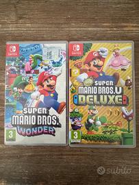 2 Giochi Switch  Super Mario Wonder e Deluxe