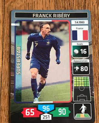 FRANCK RIBERY 70 Panini Fußball Stars 2014 CARD wc