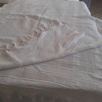 Coperta di cotone bianco
