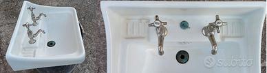 ANTICO Lavandino Lavabo liberty +Rubinetteria ORIG