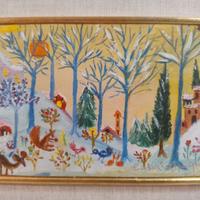 LETIZIA SPAGNOLI (1910-2010) Olio su tav. 1974