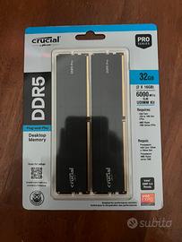 Crucial RAM 32 Gb DDR5 6000Mhz