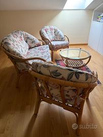 Set soggiorno estivo (per porticato o interno)