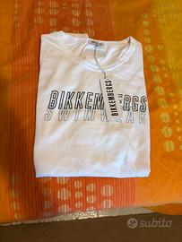 Maglia bianca bikkembergs