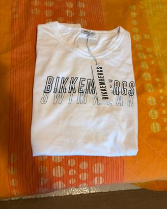 Maglia bianca bikkembergs