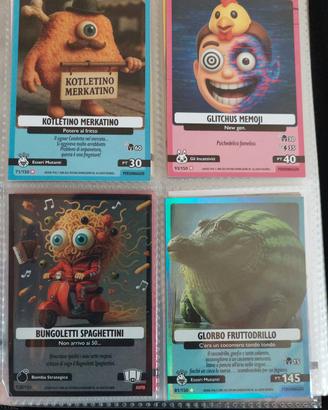 Skifidol Italian Brainrot Trading Card - 4 carte