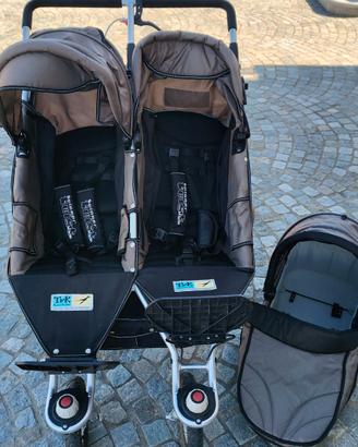 Passeggino doppio gemellare fratellare TFK