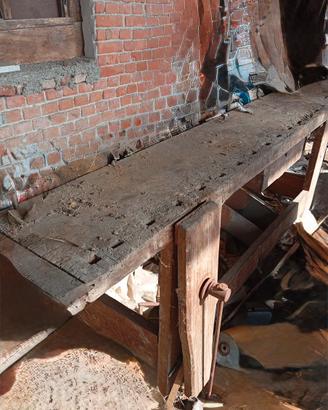 Antico Banco da falegname da restaurare