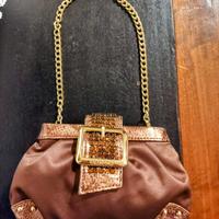 Poscette marrone raso/strasse