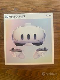 META QUEST 3 512GB. Come NUOVO usato solo 3 volte