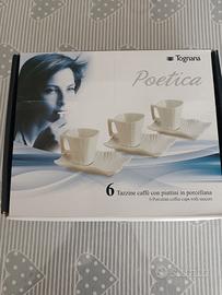 tazzine ceramica Tognana da caffè set 6 m. Italy 