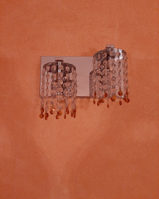 Lampada cristallo trasparente/ambra