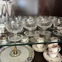 12 coppe di cristallo vintage anni 70