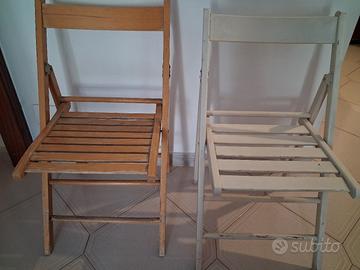 sedie in legno richiudibili