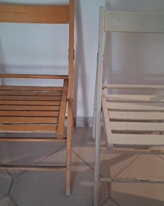 sedie in legno richiudibili