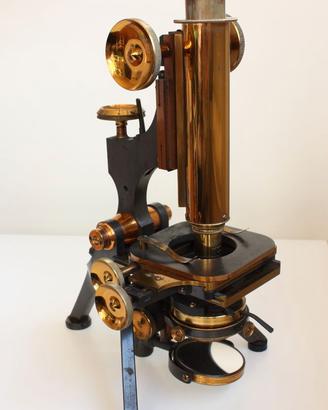 Antico microscopio Watson & Sons c.1890