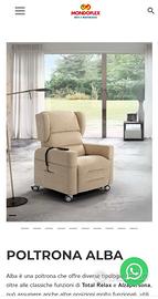 Poltrona Relax Alba Mondoflex - Come Nuova