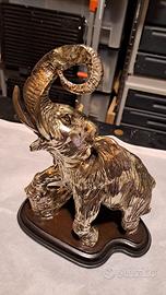 Splendida scultura di Elefante in lamina