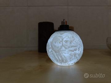 Palla di Natale in Litofania