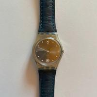 Orologio vintage Swatch lady 1999 cinturino pelle