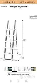 scaletta per. piscina intex 132