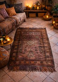 Tappeto persiano Kilim vintage boho etnico 