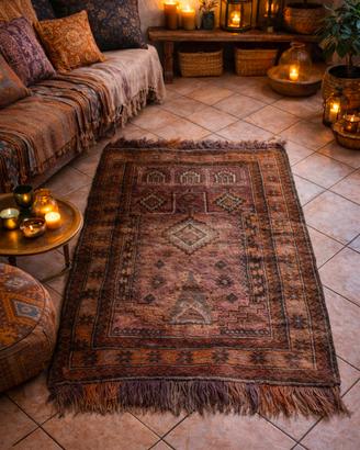 Tappeto persiano Kilim vintage boho etnico 