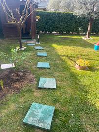 8 piastrelle in plastica rigida