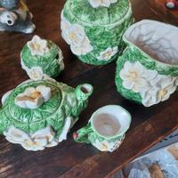 🌿 Set Completo Porcellana Dipinta a Mano