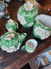 🌿 Set Completo Porcellana Dipinta a Mano