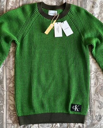 Maglione Calvin Klein Galvanic Green, taglia 16A