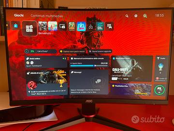 Monitor AOC 24’ curve 165Hz