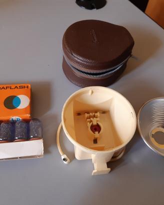 Flash Ferrania con 5 lampade per macchina foto