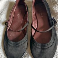 Gianfranco Pini ballerine 37 tessuto raso nero