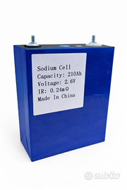 Cella al sodio (Na-ion) 210Ah 2,6V – prismatica –