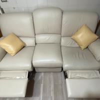 Divano in pelle Divani&divani 3 posti