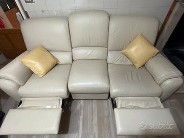 Divano in pelle Divani&divani 3 posti
