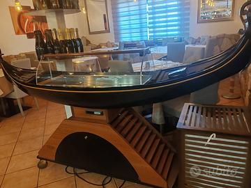 Gondola refrigerata per esposizione pesce