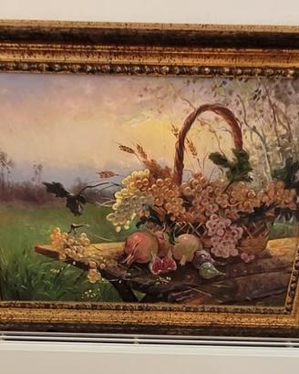 dipinto olio su tela "Natura Morta"- Domenico Ronc