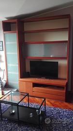 Mobile Salotto | Color ciliegio | Doppia vetrina