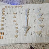 LAMPADARIO VETRO MURANO OBALL TURCHESE