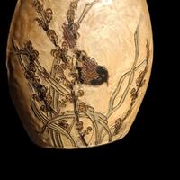 vaso in ottone smaltato