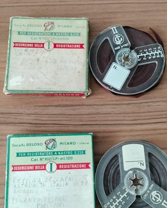 Bobine vintage per registratore Geloso