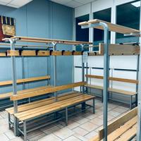 Panche spogliatoi centro sportivo